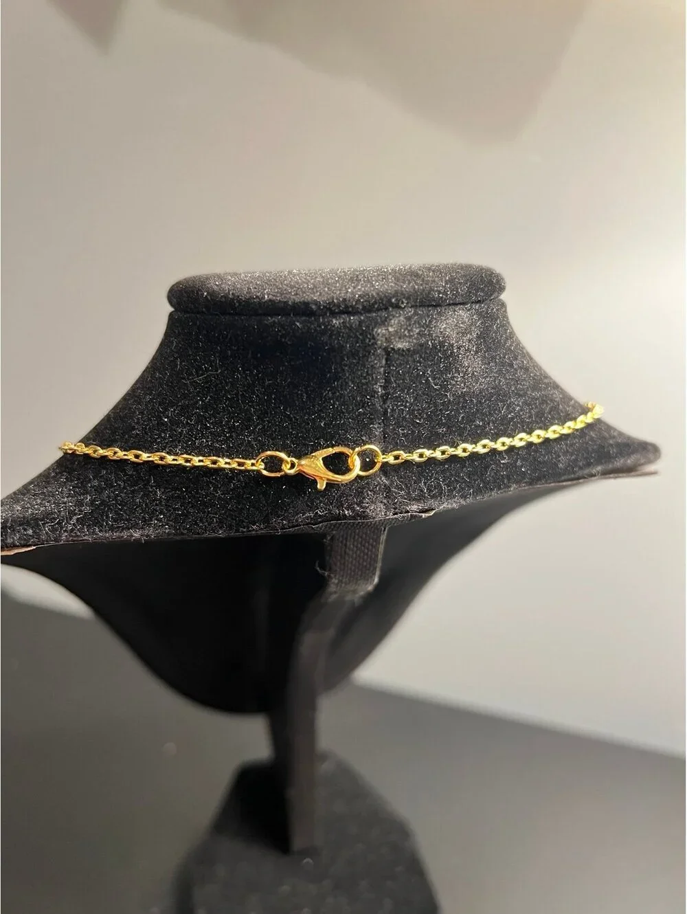 Gold Kate Spade Pendant on a Chain Link Necklace, Pave Set Crystals (18”)